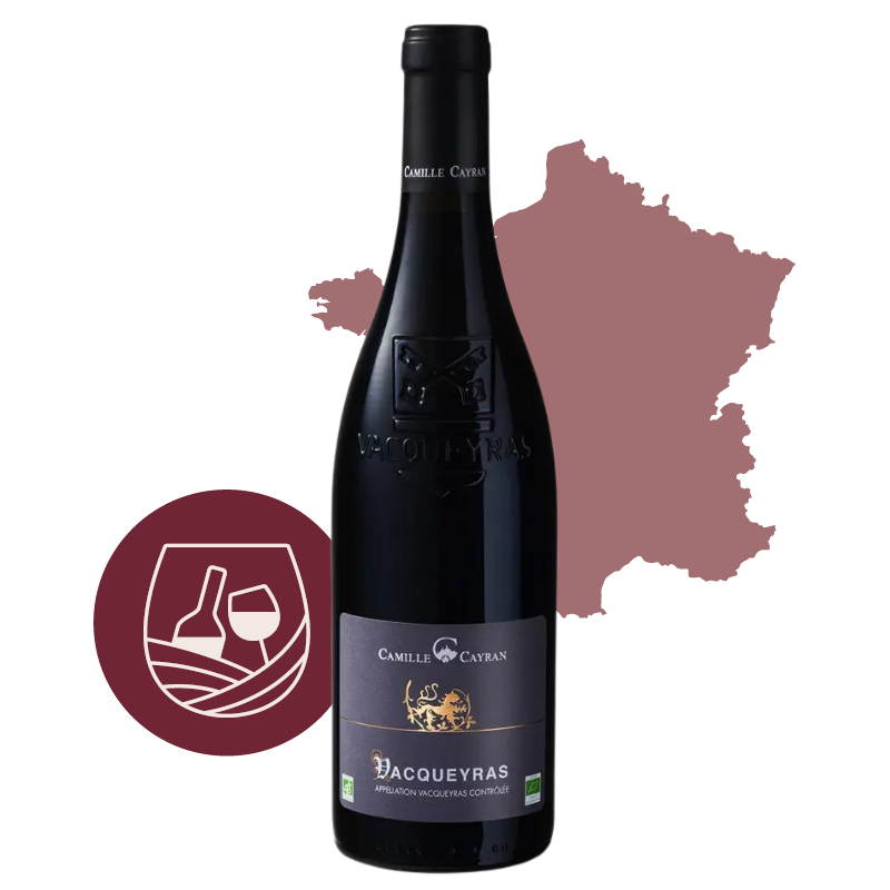AOC VACQUEYRAS Camille Cayran Bio Rouge