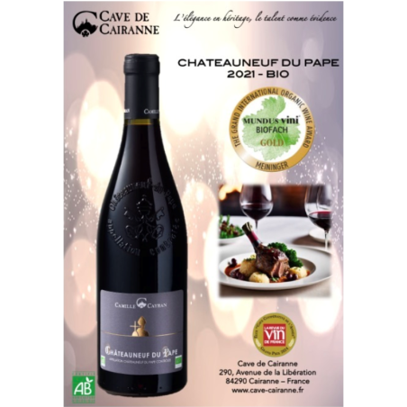 AOC Châteauneuf du Pape BIO Camille Cayran Rouge