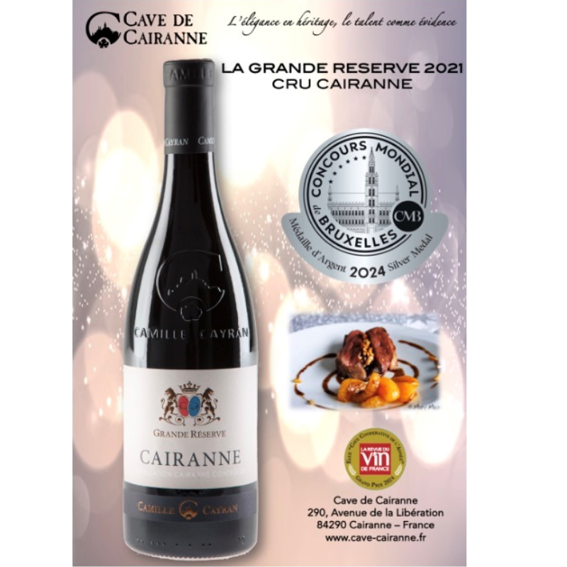 AOC Cru Cairanne la Grande Réserve Camille...