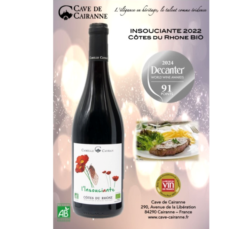 AOC Côtes du Rhône Villages L'Insouciante...