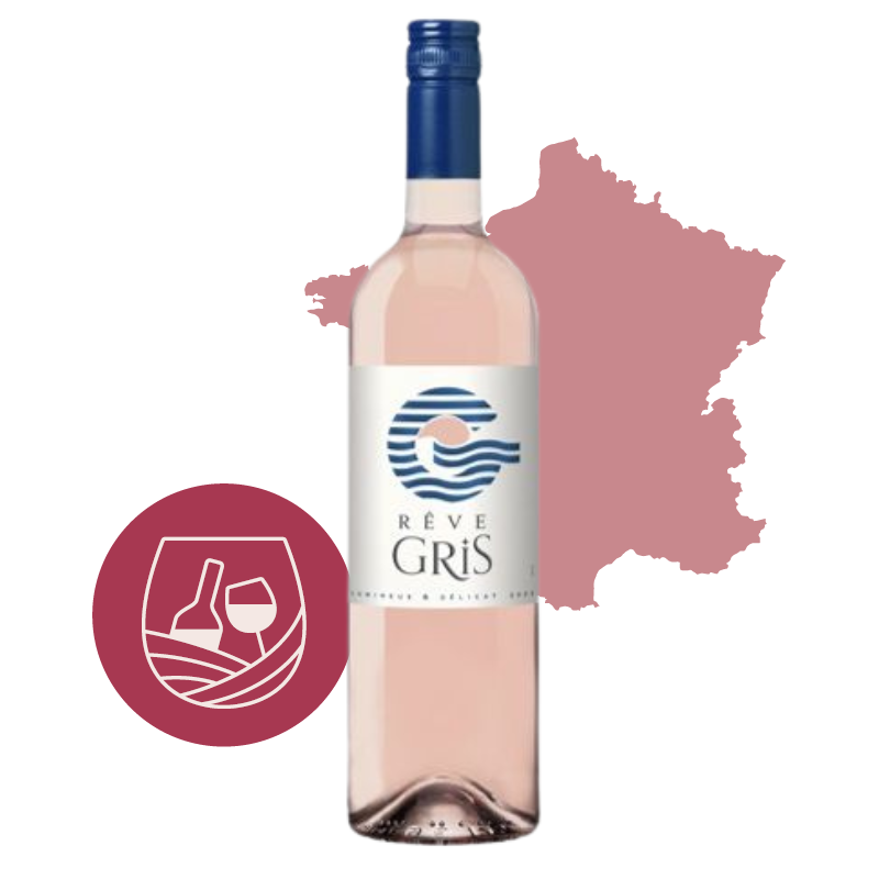 LANGUEDOC IGP Pays d'Oc, Rêve Gris Languedoc Rosé