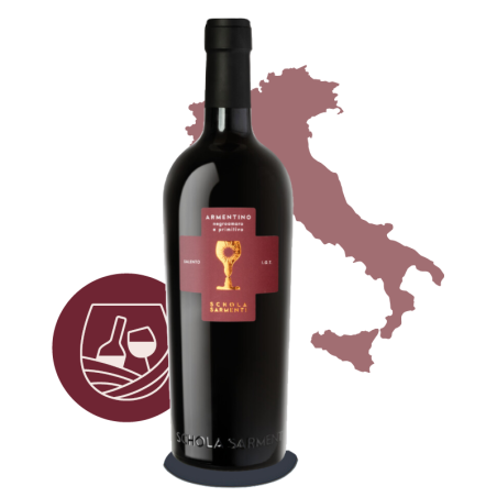 Italie Armentino Rosso IGT Salento Schola Sarmenti Negroamaro - Primitivo Rouge
