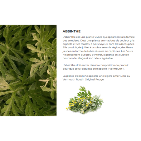 Vermouth Routin original Rouge 75 cl - 16.9° vol
