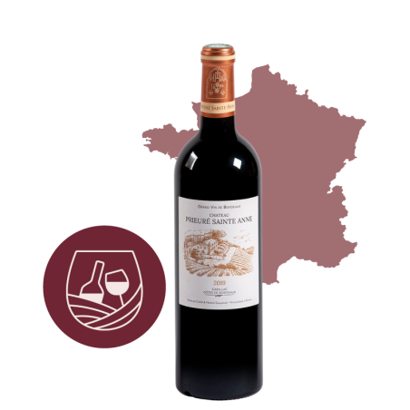 Chateau PRIEURE SAINTE ANNE 2023 Caisse en Bois 6 btl