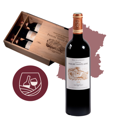 Chateau PRIEURE SAINTE ANNE 2023 Caisse en Bois 6 btl