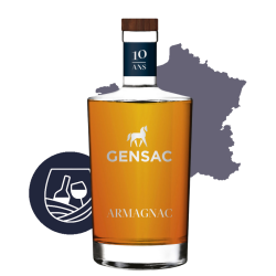 ARMAGNAC CHATEAU DE GENSAC 10 ans d'age 40° 70 cl