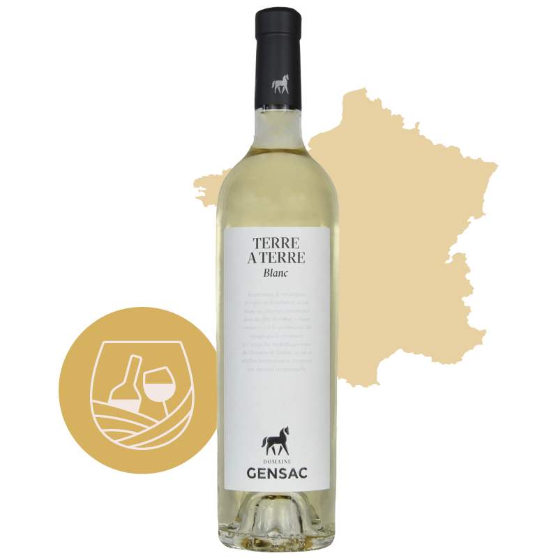 Gensac Terre à Terre Blanc IGP Gers Vin Blanc...